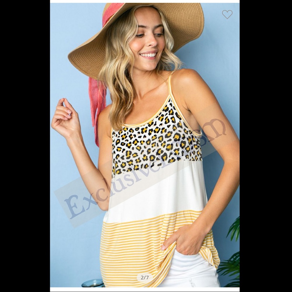 Color Block Tank Top - Picture 2 of 4
